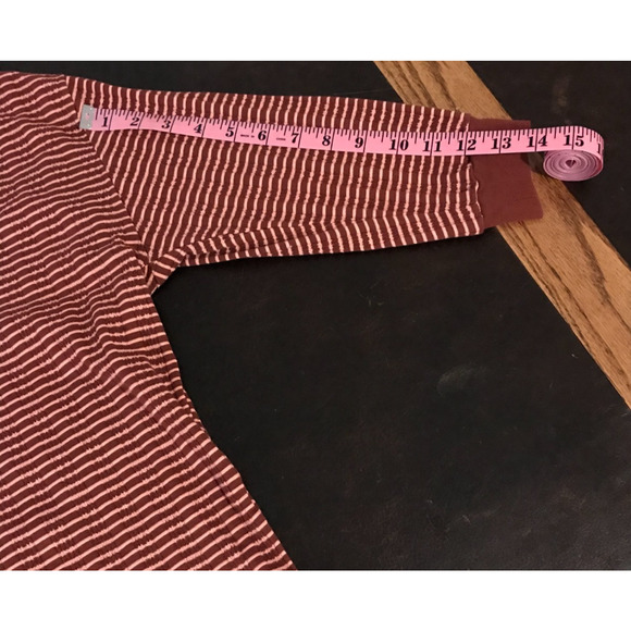 by Anthropologie Hannah Red and Pink Combo Striped Top - Size Extra Small - Picture 5 of 7